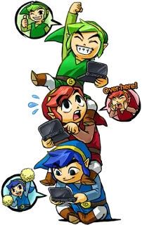 ⬆ Link The Legend of Zelda Over here! videojuego, nintendo, the legend of zelda, dibujos animados, personaje telegram sticker