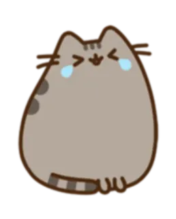 😂 Pusheen chat, Pusheen, pleurer, triste, dessin animé telegram sticker