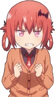 😥 Satania anime, angry, devil, satania, anime girl, cute whatsapp sticker