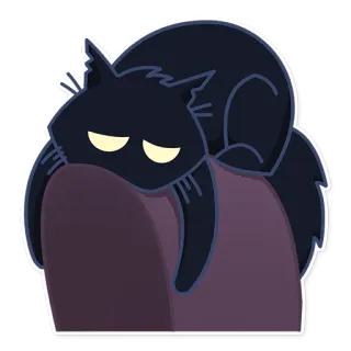 😪 cat, sleepy, cute, cartoon, animal, pet, lazy telegram sticker