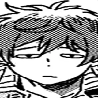 😐 Manga, Anime, Dibujos animados, Cómic, Expresión, Retrato telegram sticker