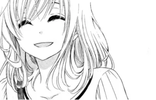 ✨ Anime, Manga, Gadis, Senyum, Bahagia, Seni, Potret telegram sticker