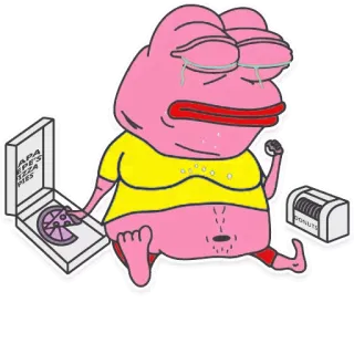 🍕 APE PE'S
PIZZA
PIES rã, pizza, donut, chorando, desenho animado, meme telegram sticker