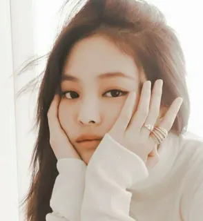 🐼 Jennie Kim Jennie, K-pop, Blackpink, singer, idol, portrait telegram sticker