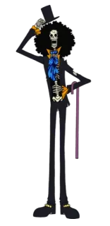 🖖 Brook One Piece Anime, Squelette, Pirate, Brook, One Piece telegram sticker