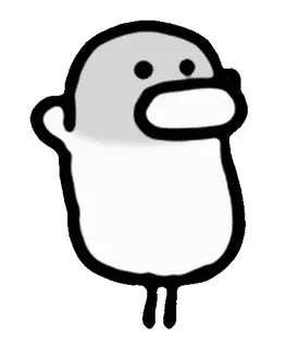 🐤 sticker, dessin animé, drôle, mignon, amogus whatsapp sticker