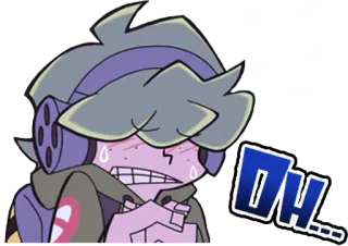 😰 OH... anime, shocked, cute, cartoon telegram sticker