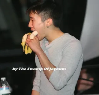🍌 by The Swamp Of Jaybum makan, pisang, pria, profil, santai telegram sticker
