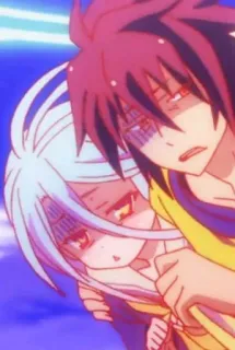 😨 Shiro No Game No Life Anime, No Game No Life, Shiro, Sora whatsapp sticker