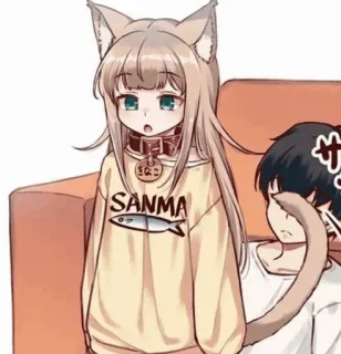🧡 SANMA
ねこ Anime, Catgirl, Neko, Kawaii, Słodkie telegram sticker