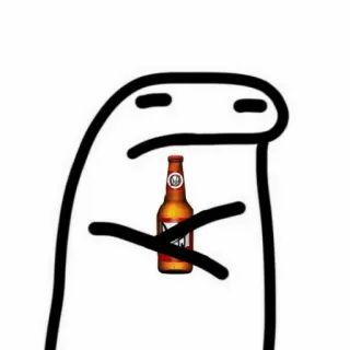 🍺 beer, bottle, alcohol, drink, cartoon, florkofcows telegram sticker