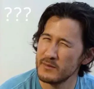 ❓ Markiplier ??? markiplier, question, pensif, confus, incertain, mème telegram sticker