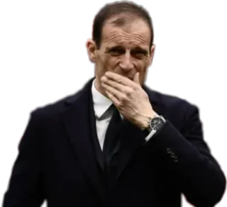 🤭 allegri, coach, manager, soccer, football telegram sticker
