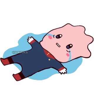 😭 @HAWKS traurig, weinend, niedlich, Cartoon, Sticker telegram sticker