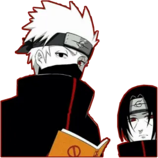 📖 Kakashi Hatake Naruto 애니메이션, 만화, 카카시, 이타치, 닌자 telegram sticker