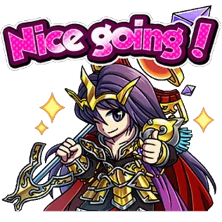 👬 Nice going! Sticker, Nhân vật, Fantasy, Áo giáp, Làm tốt lắm, Tích cực, Chúc mừng telegram sticker