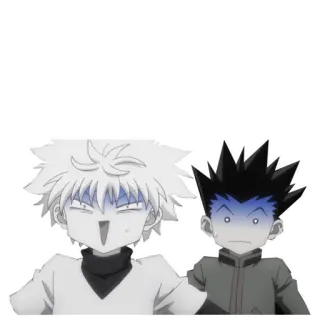 😨 Gon Freecss Hunter x Hunter anime, cartoon, Hunter x Hunter, Gon Freecss, Killua Zoldyck telegram sticker