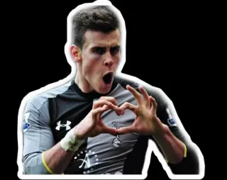❤️ Gareth Bale футбол, спортсмен, футбол, сердце, игрок telegram sticker
