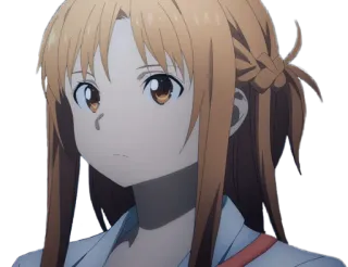 😕 Asuna Yuuki Sword Art Online Anime, Garota, Sword Art Online, Asuna Yuuki, Personagem, Desenho animado telegram sticker