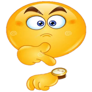 ⌚ Emoji, Tiempo, Esperando, Reloj, Pregunta telegram sticker