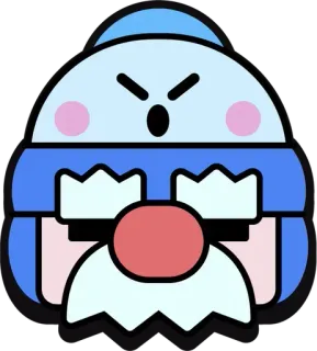 🎅 Grom Brawl Stars Grom, Brawl Stars, angry, character, game, avatar telegram sticker