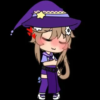 🌟 Anime, Cartone animato, Viola, Personaggio, Illustrazione, Carino whatsapp sticker