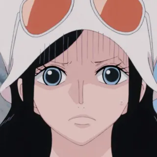 👒 Nico Robin One Piece Anime, One Piece, Nico Robin, Charakter, Cartoon, Frau telegram sticker