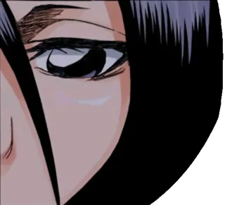 😔 Anime, Oko, Zbliżenie, Manga whatsapp sticker