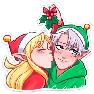 Рей и Эвер от @stickers_vk telegram stickers