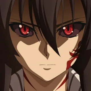 👹 Akame Akame ga Kill! anime, akame ga kill, akame, manga, gore, blood telegram sticker