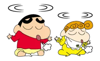 😪 Shin-chan anime, cartoon, sleepy, Shin-chan telegram sticker
