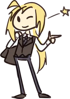 😉 Cartone animato, Personaggio, Anime, Manga, Illustrazione telegram sticker