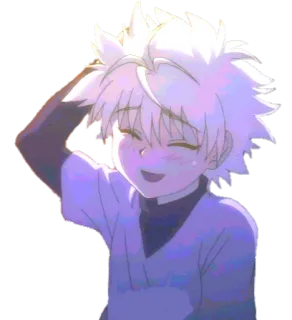 😅 Killua Zoldyck Hunter x Hunter アニメ, キルア, キルア=ゾルディック, ハンターハンター, 漫画 telegram sticker