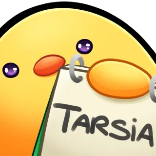 🐤 TARSIA sticker, dibujo animado, TARSIA, mono whatsapp sticker