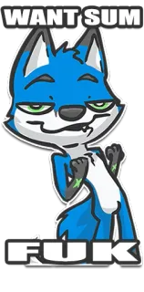 👀 FUK การ์ตูน, สุนัขจิ้งจอก, หยาบคาย, คำสแลง whatsapp sticker