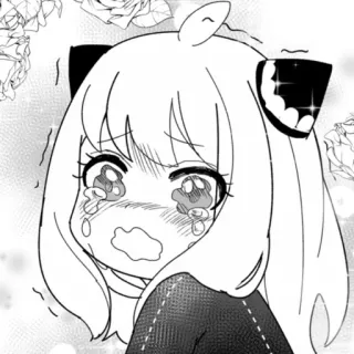 🥺 Anya Spy x Family anime, manga, spy x family, anya forger, crying, kawaii, cute telegram sticker