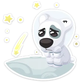 😞 cane, triste, spazio, luna, astronauta, stelle telegram sticker