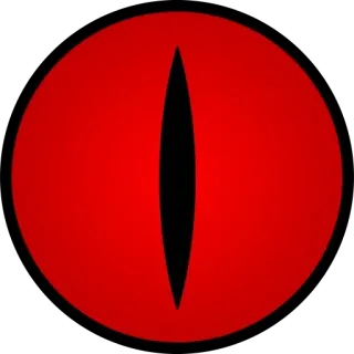 👁 眼睛, 爬行动物, 红色, 动物, 贴纸, 威胁 telegram sticker