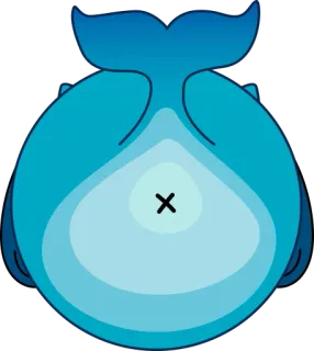 😤 Wal, Ozean, Meer, Tier, Wasser, Cartoon telegram sticker