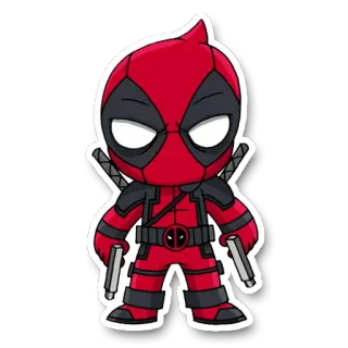 🌮 Deadpool Deadpool, Marvel, superhero, comic book, guns, sticker telegram sticker