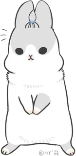 🐇 królik, słodki, kawaii, zwierzę, zwierzak, naklejka telegram sticker
