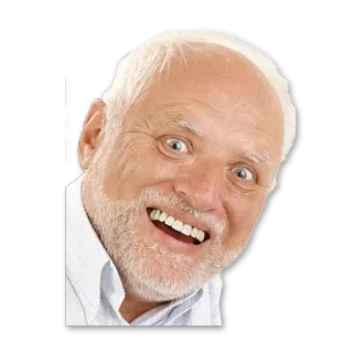 😬 Hide the Pain Harold 밈, 인터넷, 유머, 해럴드 telegram sticker