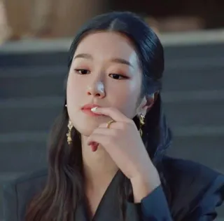 🌙 여자, 인물사진, 배우, 아시아인, 한국, 아름다운 telegram sticker
