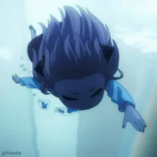 🏊‍♂️ @Hawks 动漫, 漫画, 角色, 水, 海洋, 潜水 telegram sticker