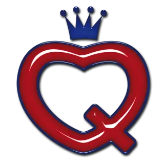 💙 serce, królowa, korona, logo, symbol, królewski, miłość telegram sticker
