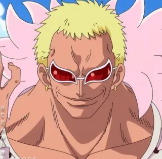 🦩 Donquixote Doflamingo One Piece อนิเมะ, มังงะ, ตัวร้าย, โจรสลัด, วันพีซ telegram sticker