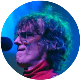 😐 hombre, persona, retrato, micrófono, cantante, música telegram sticker