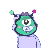 🥱 Alien, Bébé, Tétine, Mignon, Dessin animé, Personnage telegram sticker