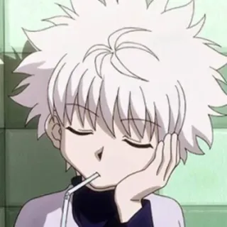 🇯🇵 Killua Zoldyck Hunter x Hunter anime, cartoon, Killua Zoldyck, Hunter x Hunter, character telegram sticker