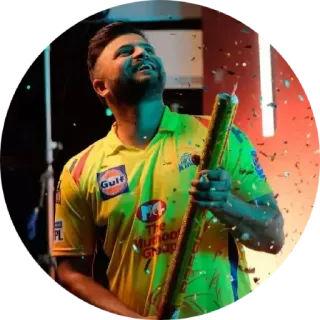 🥳 Cricket, Chennai Super Kings, IPL, Suresh Raina, Indian Premier League, Sport telegram sticker